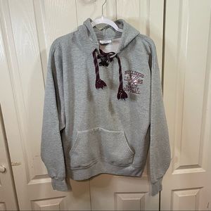Lehs Bulldogs Varsity Softball pullover hoodie sweatshirt